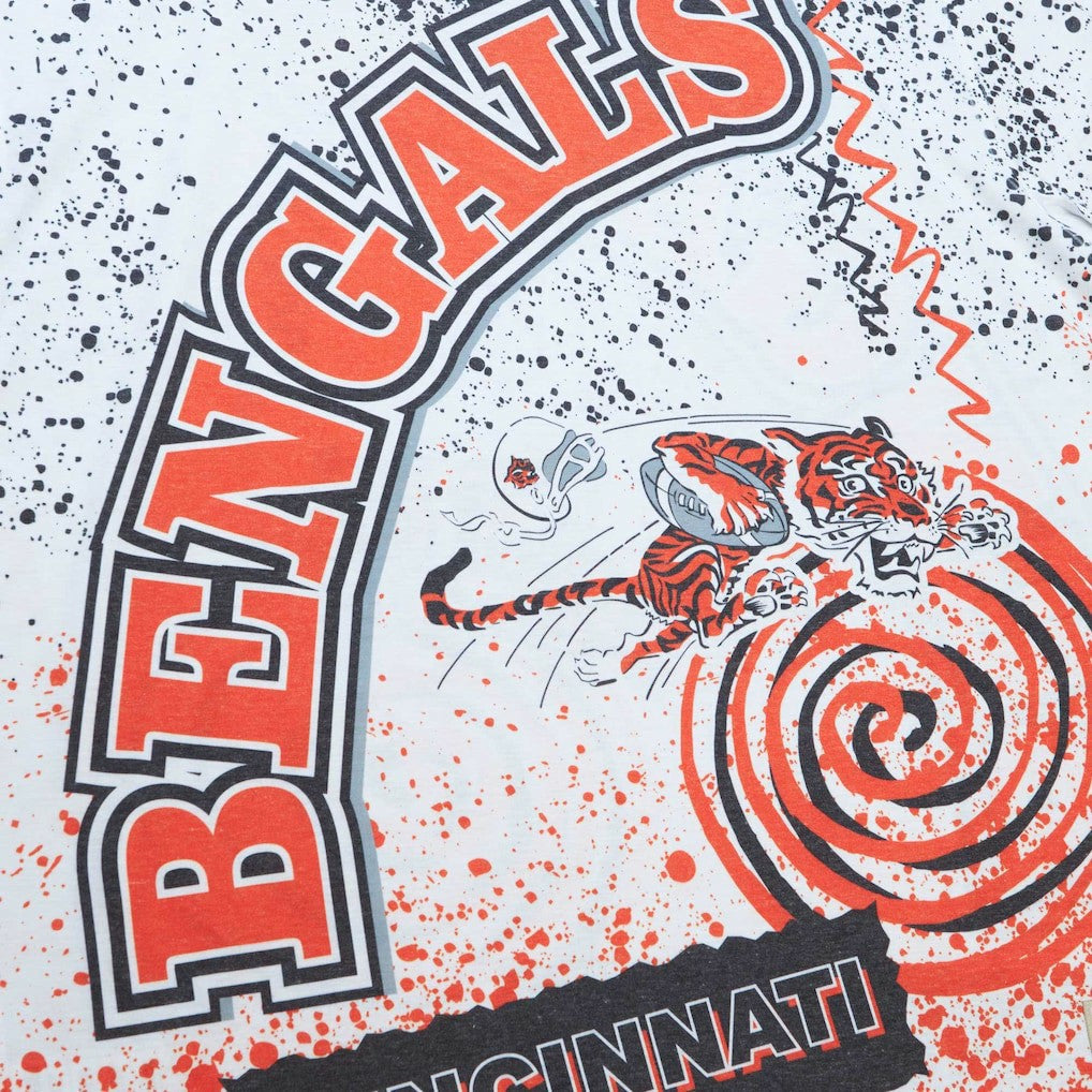 Cincinnati Bengals Team Burst Sublimated T-Shirt - White T-shirts