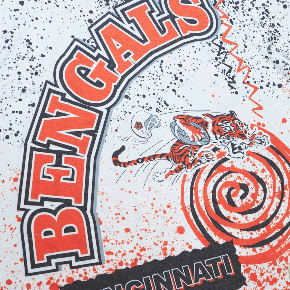 Cincinnati Bengals Team Burst Sublimated T-Shirt - White T-shirts