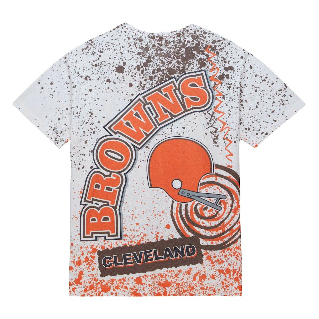 Cleveland Browns Team Burst Sublimated T-Shirt - White T-shirts