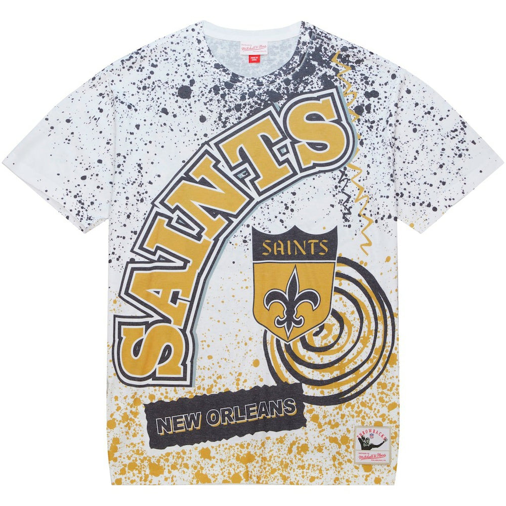 New Orleans Saints Team Burst Sublimated T-Shirt - White T-shirts