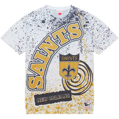 New Orleans Saints Team Burst Sublimated T-Shirt - White T-shirts