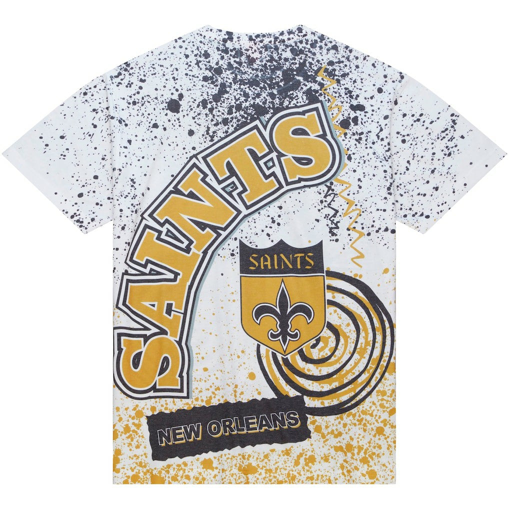 New Orleans Saints Team Burst Sublimated T-Shirt - White T-shirts