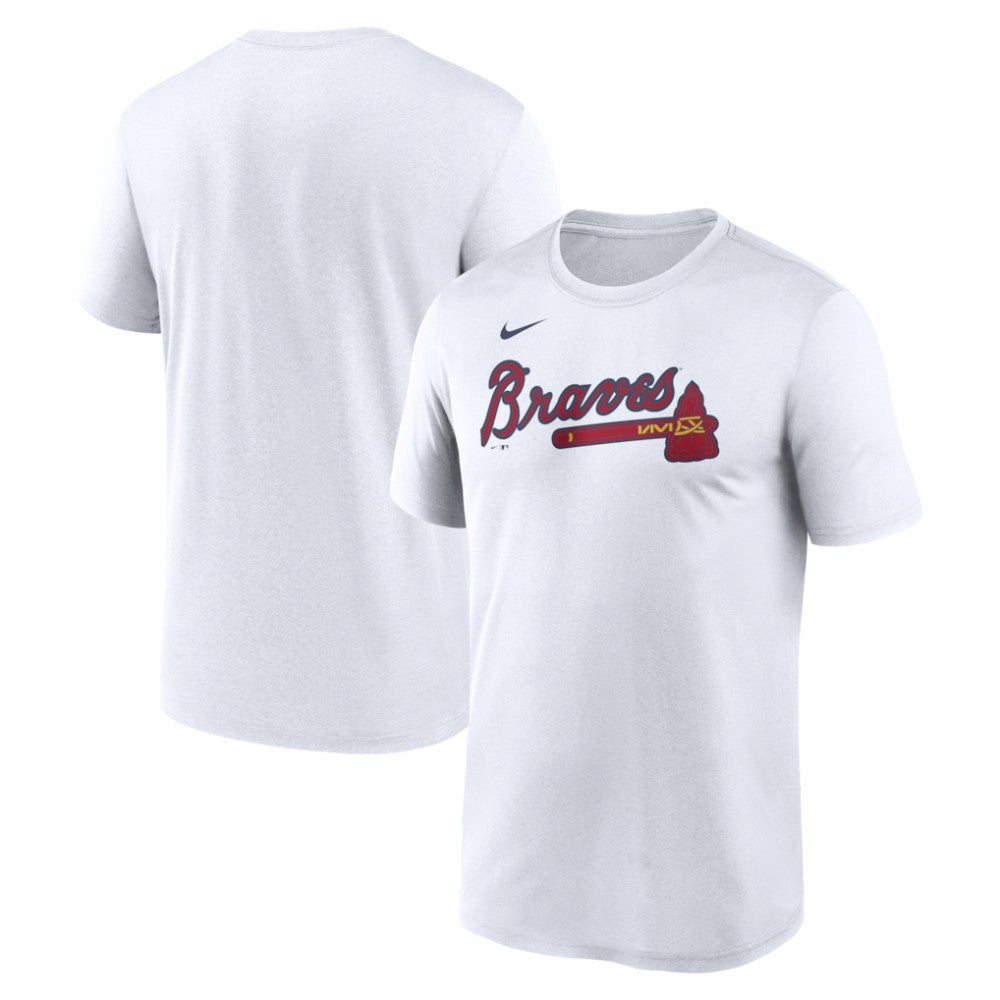 Atlanta Braves Nike New Legend Wordmark Dri-FIT T-Shirt - White T-shirts