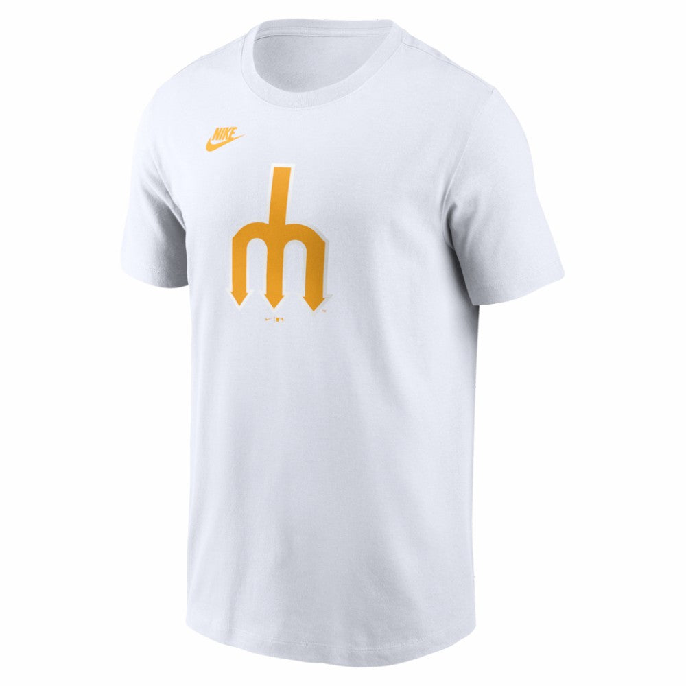 Seattle Mariners Nike Cooperstown Collection Logo T-Shirt - White T-shirts