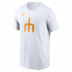 Seattle Mariners Nike Cooperstown Collection Logo T-Shirt - White T-shirts