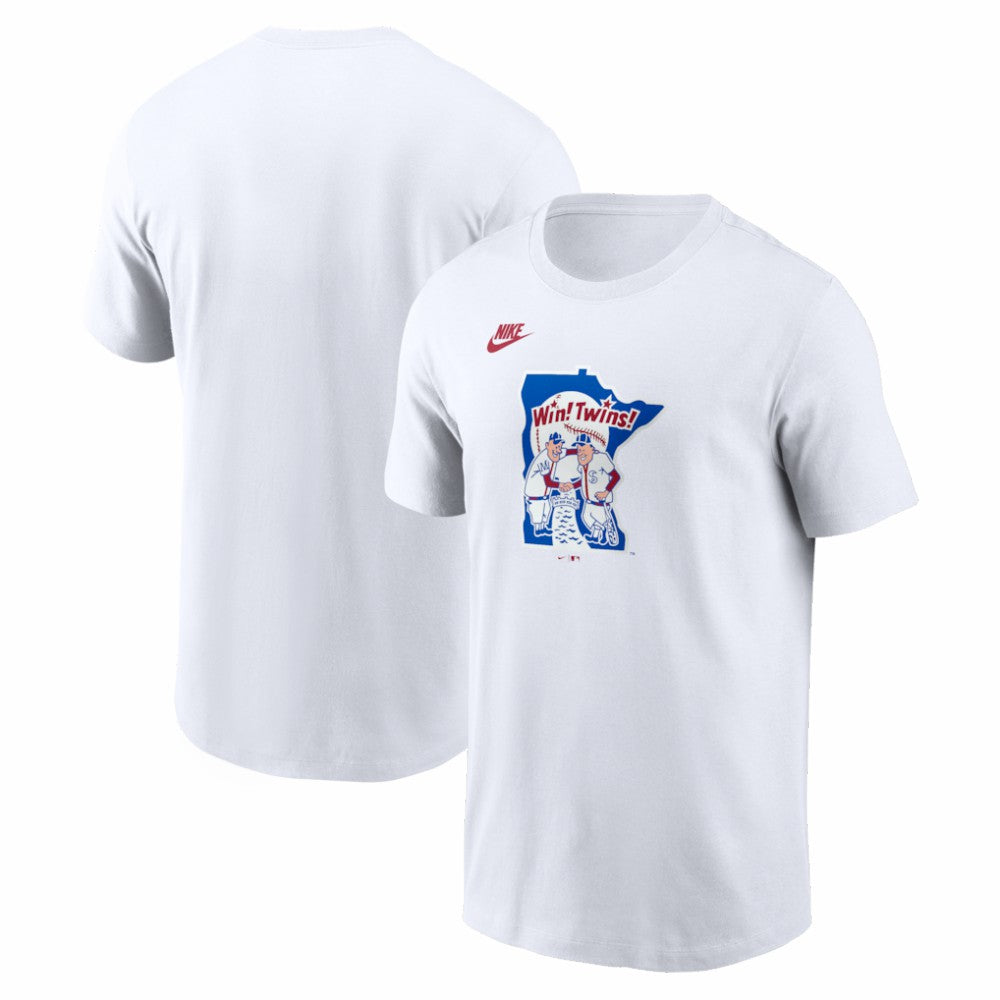 Minnesota Twins Nike Cooperstown Collection Logo T-Shirt - White T-shirts