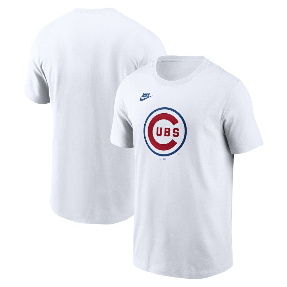 Chicago Cubs Nike Cooperstown Collection Logo T-Shirt - White T-shirts