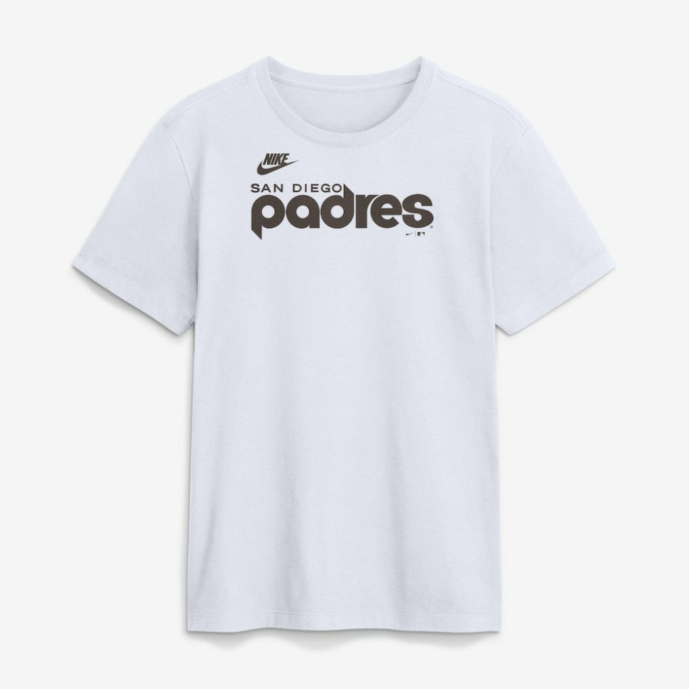 San Diego Padres Nike Cooperstown Collection Wordmark T-Shirt - White T-shirts