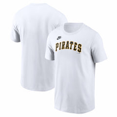Pittsburgh Pirates Nike Cooperstown Collection Wordmark T-Shirt - White T-shirts