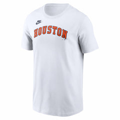 Houston Astros Nike Cooperstown Collection Wordmark T-Shirt - White T-shirts