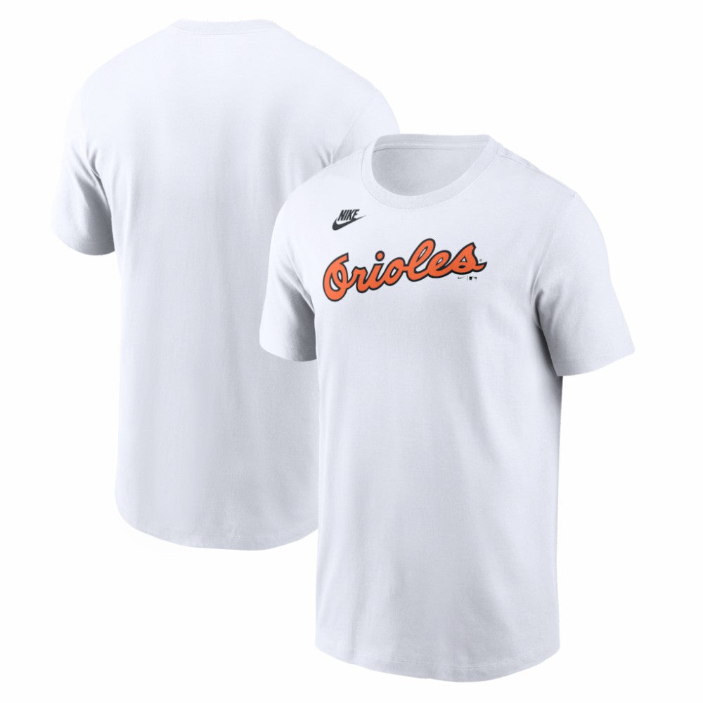 Baltimore Orioles Nike Cooperstown Collection Wordmark T-Shirt - White T-shirts