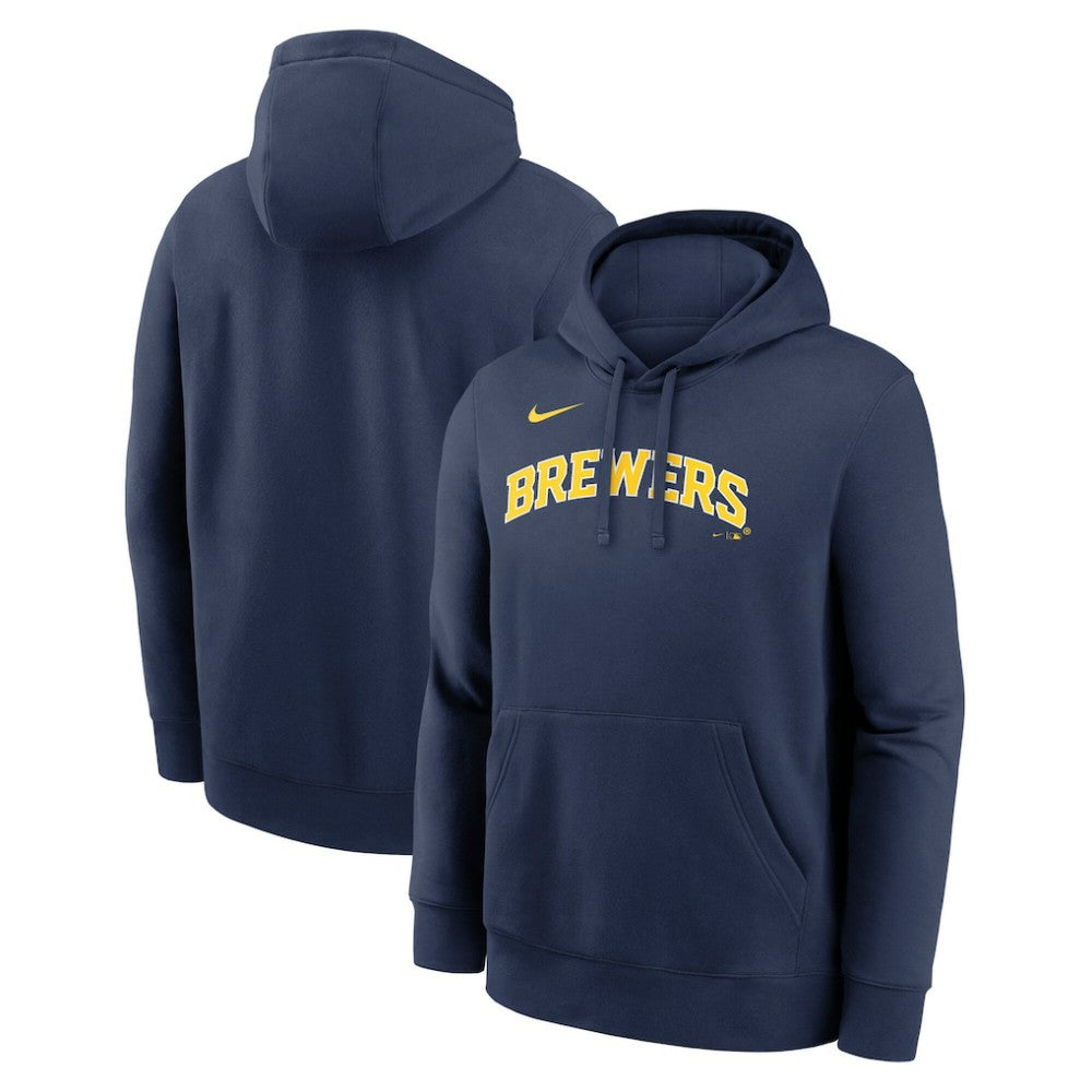 Milwaukee Brewers Nike Dri-Fit Club Hoodie - Navy Hoodies