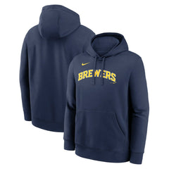 Milwaukee Brewers Nike Dri-Fit Club Hoodie - Navy Hoodies