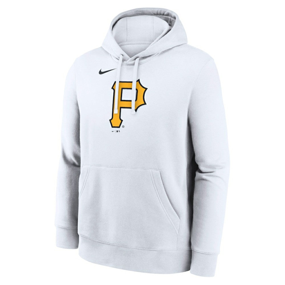 Pittsburgh Pirates Nike Logo Club Hoodie - White Hoodies