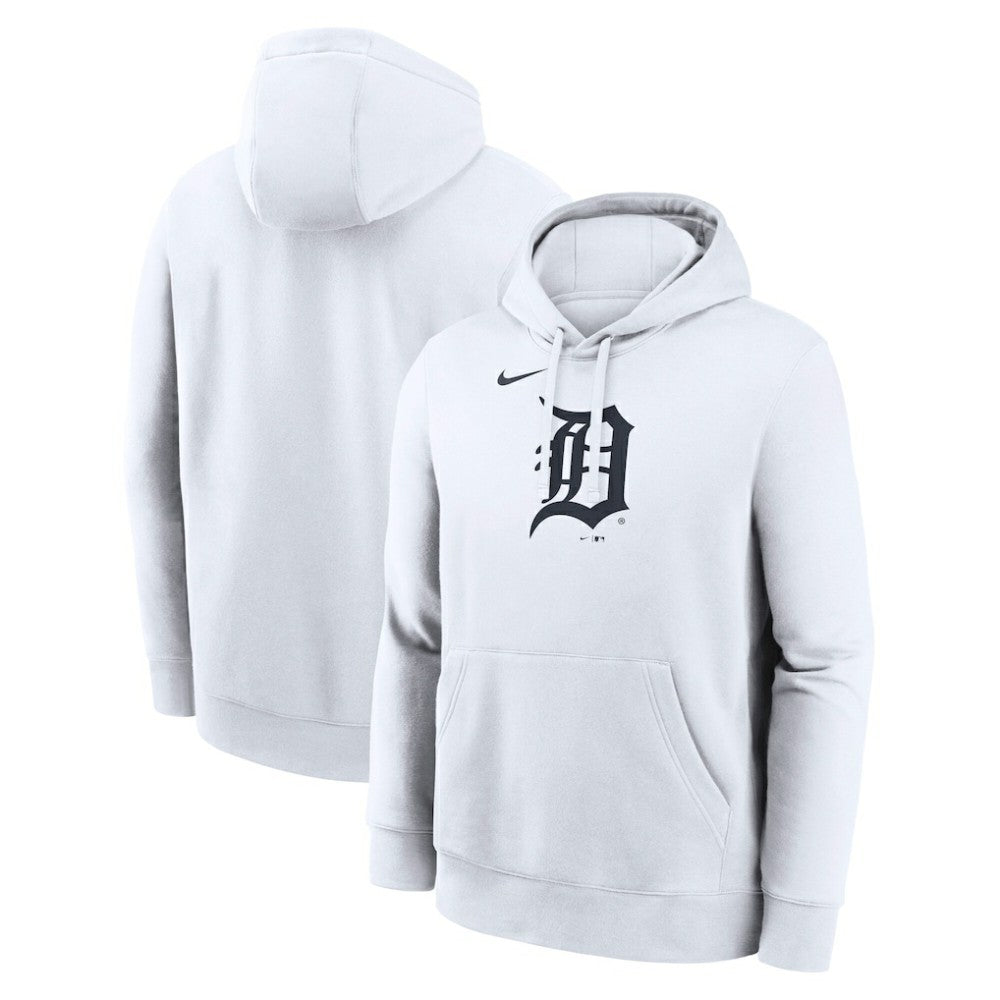Detroit Tigers Nike Logo Club Hoodie - White Hoodies