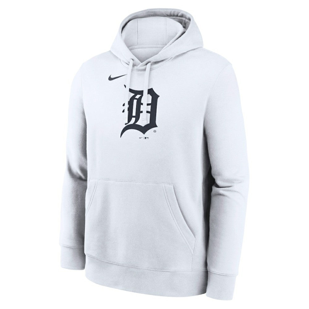 Detroit Tigers Nike Logo Club Hoodie - White Hoodies