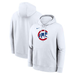 Chicago Cubs Nike Logo Club Hoodie - White Hoodies