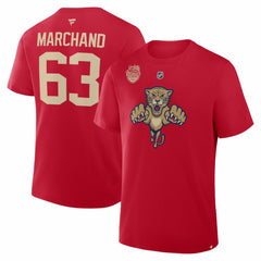 Brad Marchand Florida Panthers Fanatics 2026 NHL Winter Classic Authentic Stack Name & Number T-Shirt - Red | US 2001783617