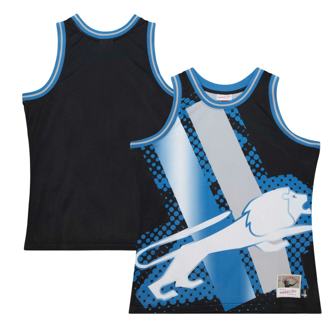 Detroit Lions Big Face 7.0 Fashion Tank Top - Black Tops