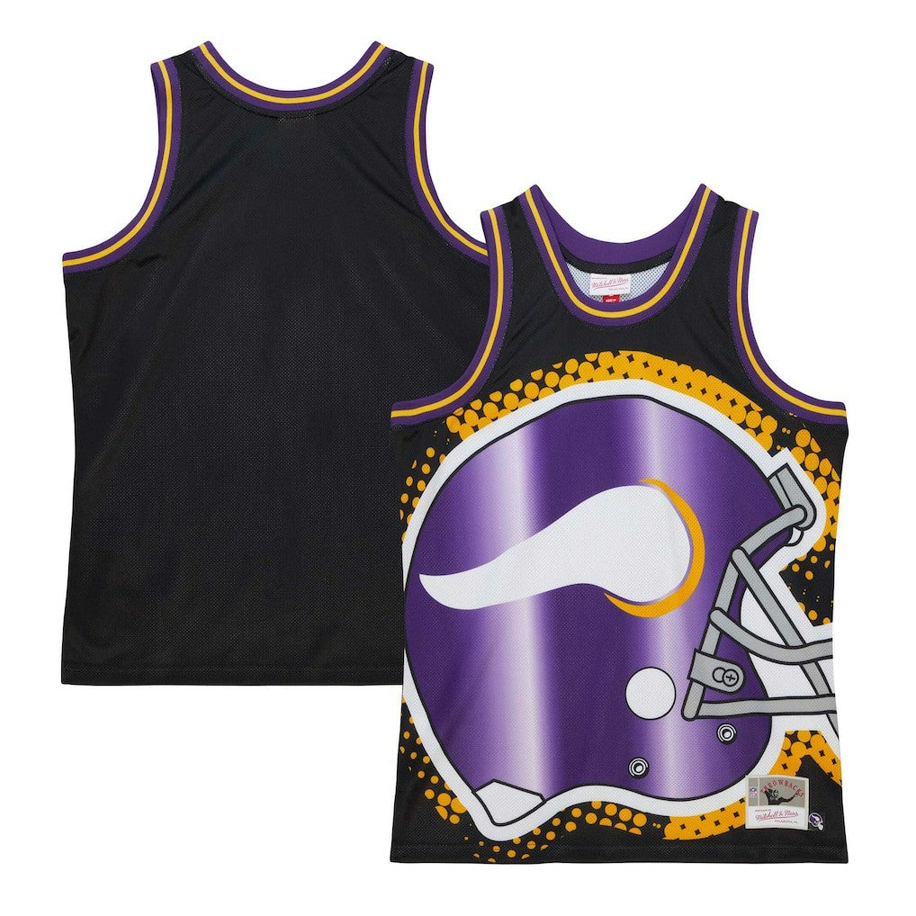 Minnesota Vikings Big Face 7.0 Fashion Tank Top - Black Tops