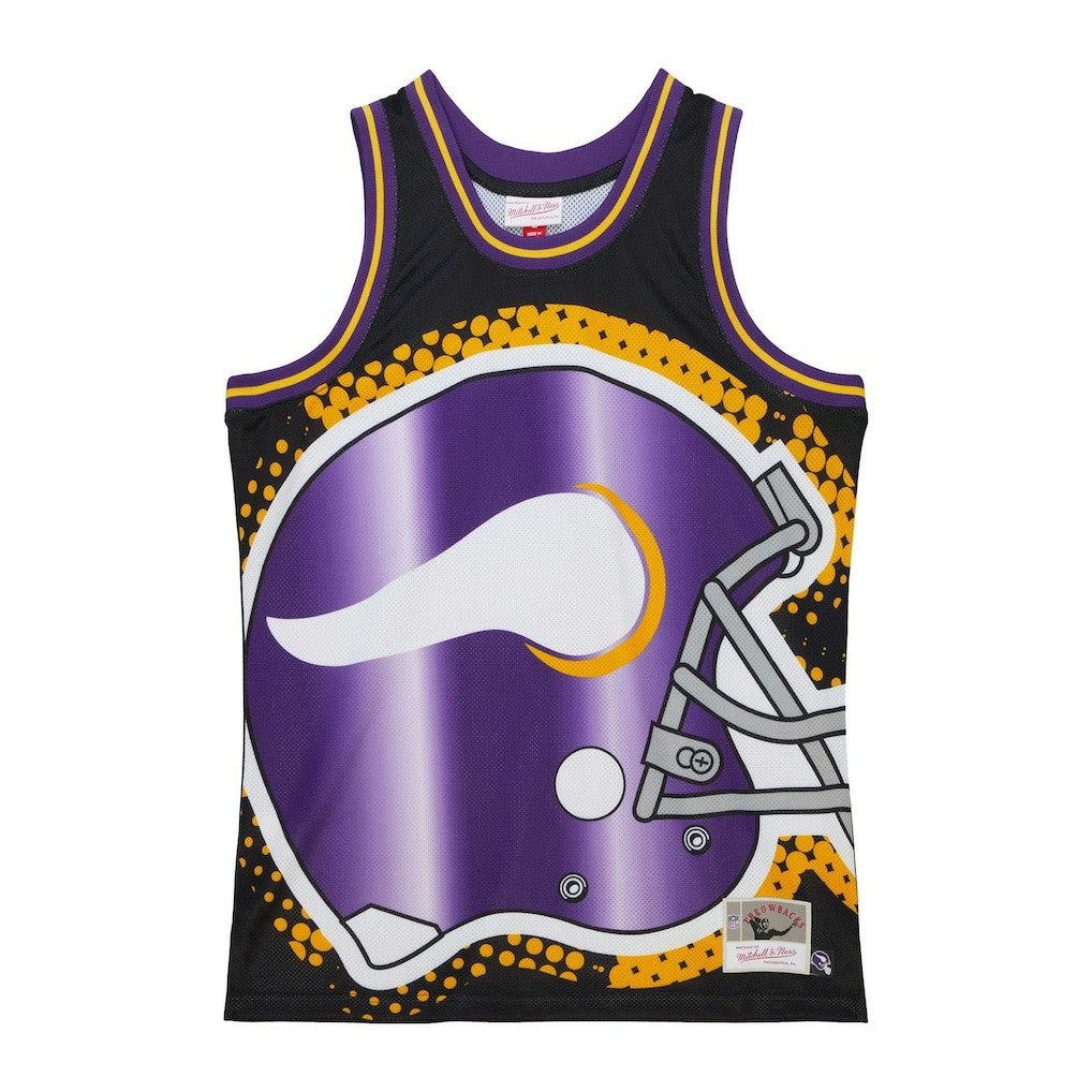 Minnesota Vikings Big Face 7.0 Fashion Tank Top - Black Tops