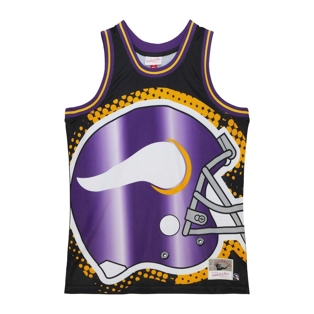 Minnesota Vikings Big Face 7.0 Fashion Tank Top - Black Tops