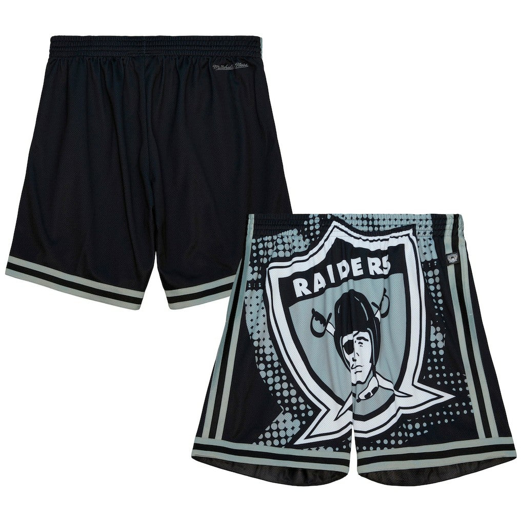 Las Vegas Raiders Big Face 7.0 Fashion Shorts - Black Shorts