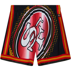 San Francisco 49ers Big Face 7.0 Fashion Shorts - Black Shorts