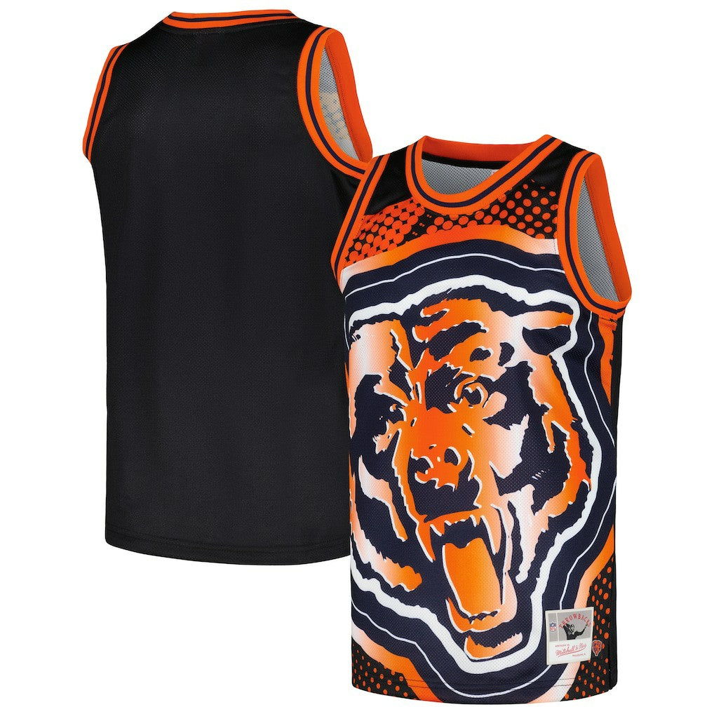 Chicago Bears Big Face 7.0 Fashion Tank Top - Black Tops