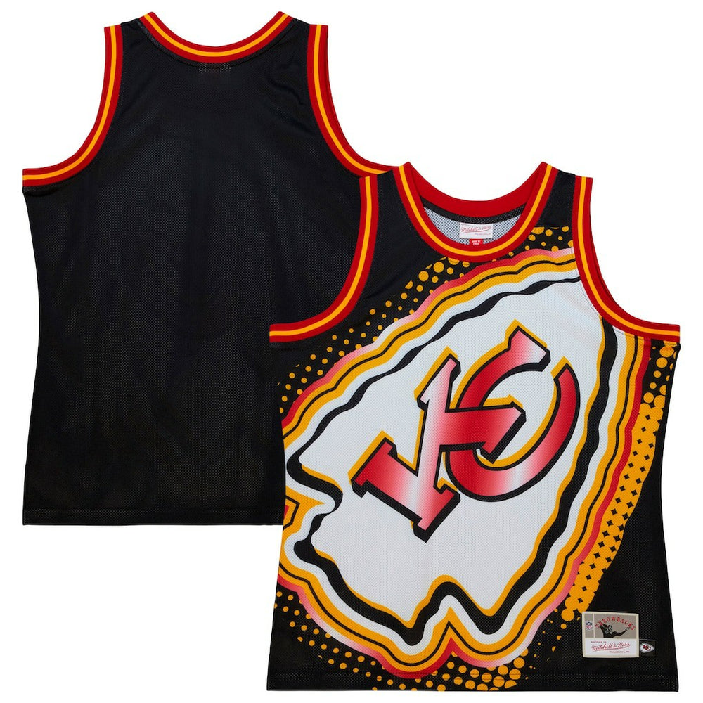 Kansas City Chiefs Big Face 7.0 Fashion Tank Top - Black Tops