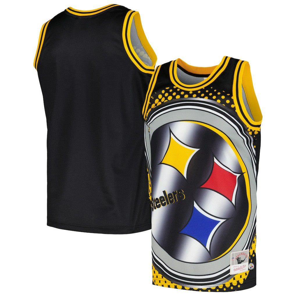 Pittsburgh Steelers Big Face 7.0 Fashion Tank Top - Black Tops
