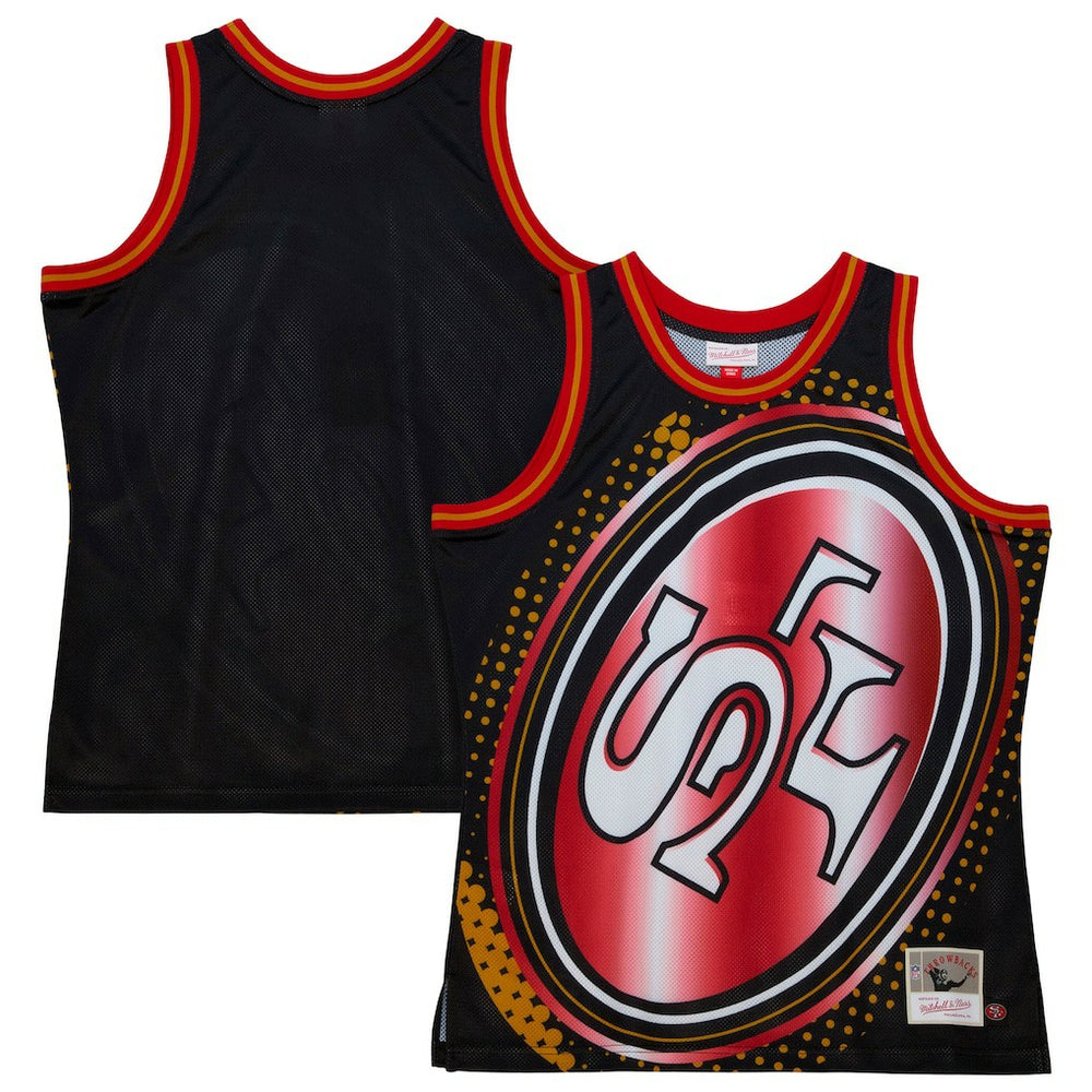 San Francisco 49ers Big Face 7.0 Fashion Tank Top - Black Tops