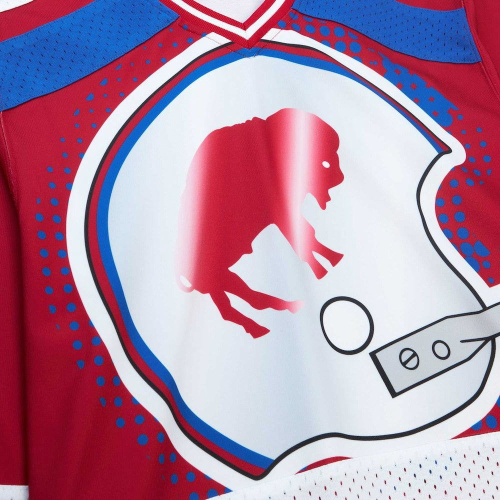 Buffalo Bills Women's Big Face 7.0 Long Sleeve Jersey T-Shirt - Red T-shirts
