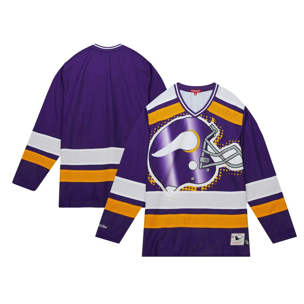 Minnesota Vikings Women's Big Face 7.0 Long Sleeve Jersey T-Shirt - Purple T-shirts