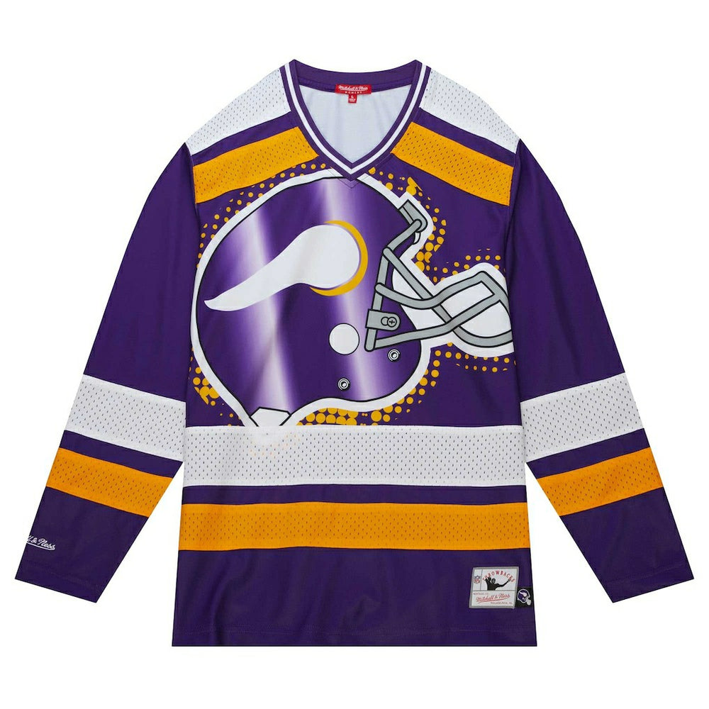 Minnesota Vikings Women's Big Face 7.0 Long Sleeve Jersey T-Shirt - Purple T-shirts