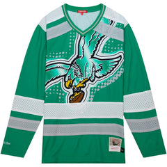 Philadelphia Eagles Women's Big Face 7.0 Long Sleeve Jersey T-Shirt - Green T-shirts