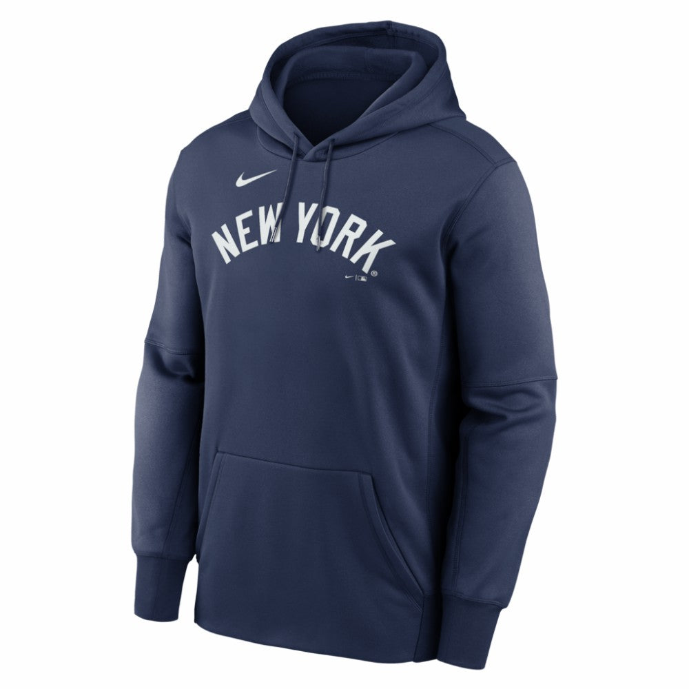 New York Yankees Nike Primary Wordmark Therma Hoodie - Navy Hoodies