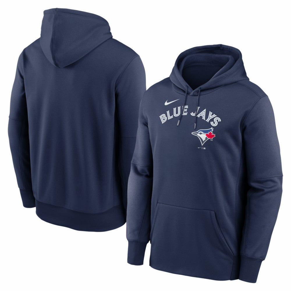 Toronto Blue Jays Nike Primary Wordmark Therma Hoodie - Navy Hoodies