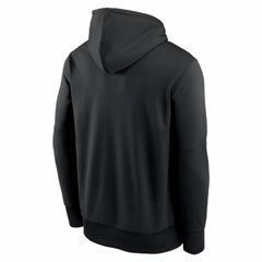 Cincinnati Reds Nike Primary Wordmark Therma Hoodie - Black Hoodies