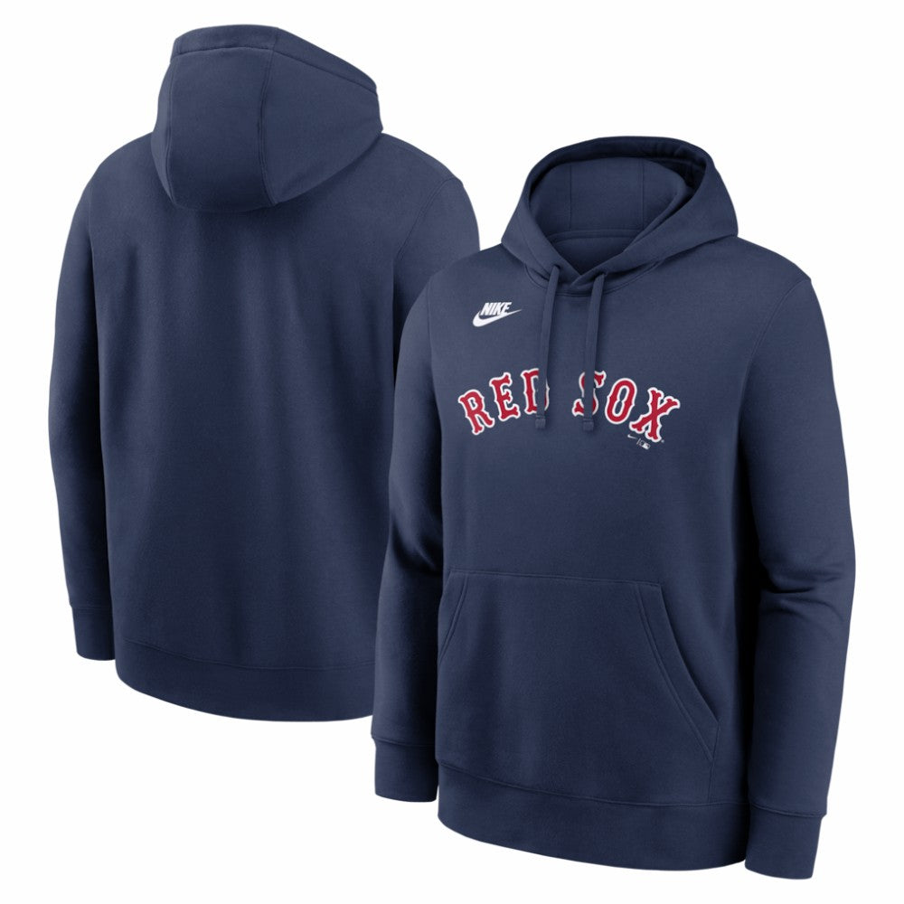 Boston Red Sox Nike Cooperstown Collection Wordmark Club Hoodie - Navy Hoodies