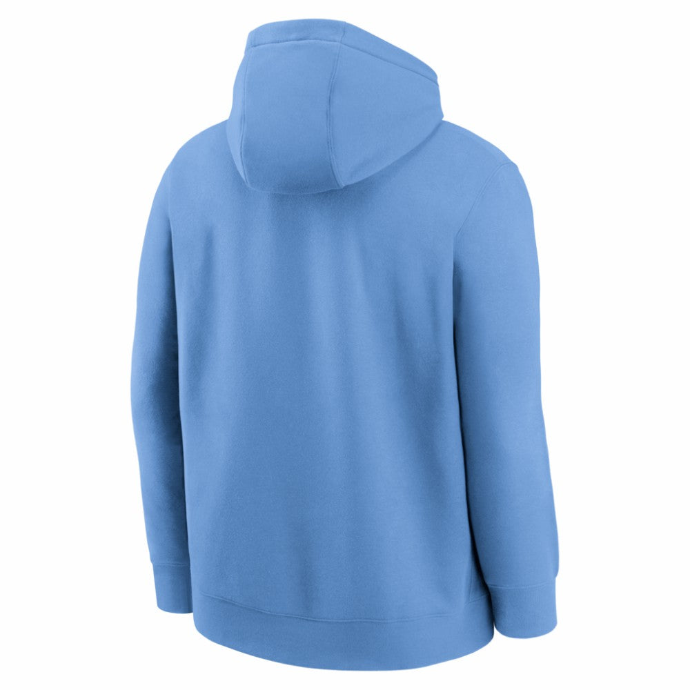 Chicago Cubs Nike Cooperstown Collection Wordmark Club Hoodie - Light Blue Hoodies