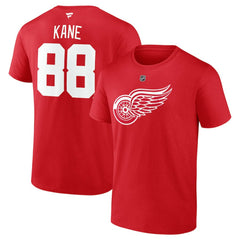 Patrick Kane Detroit Red Wings Fanatics Authentic Stack Name & Number T-Shirt - Red | US 2001787329