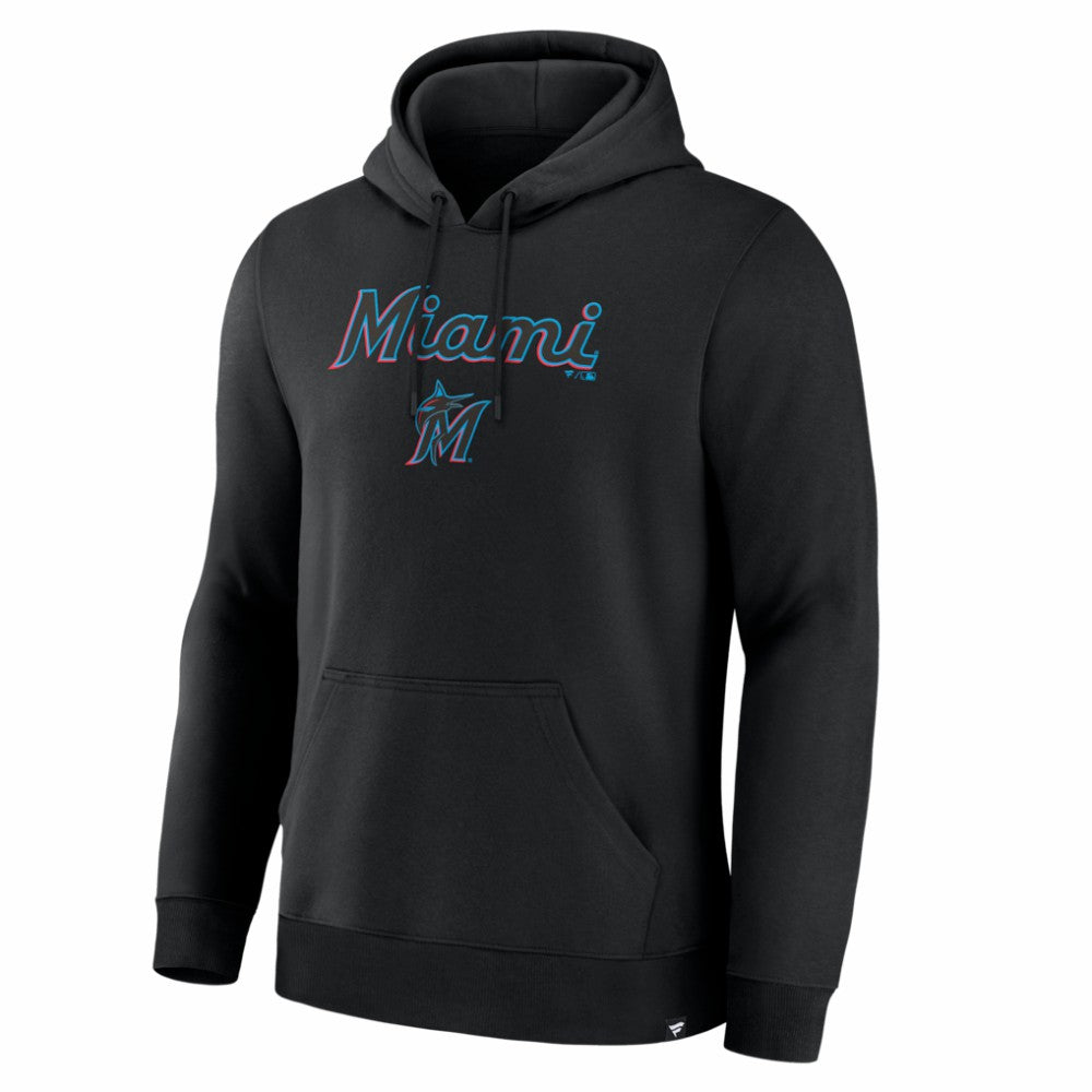 Miami Marlins Fanatics Lock-Up Legacy Hoodie - Black Hoodies