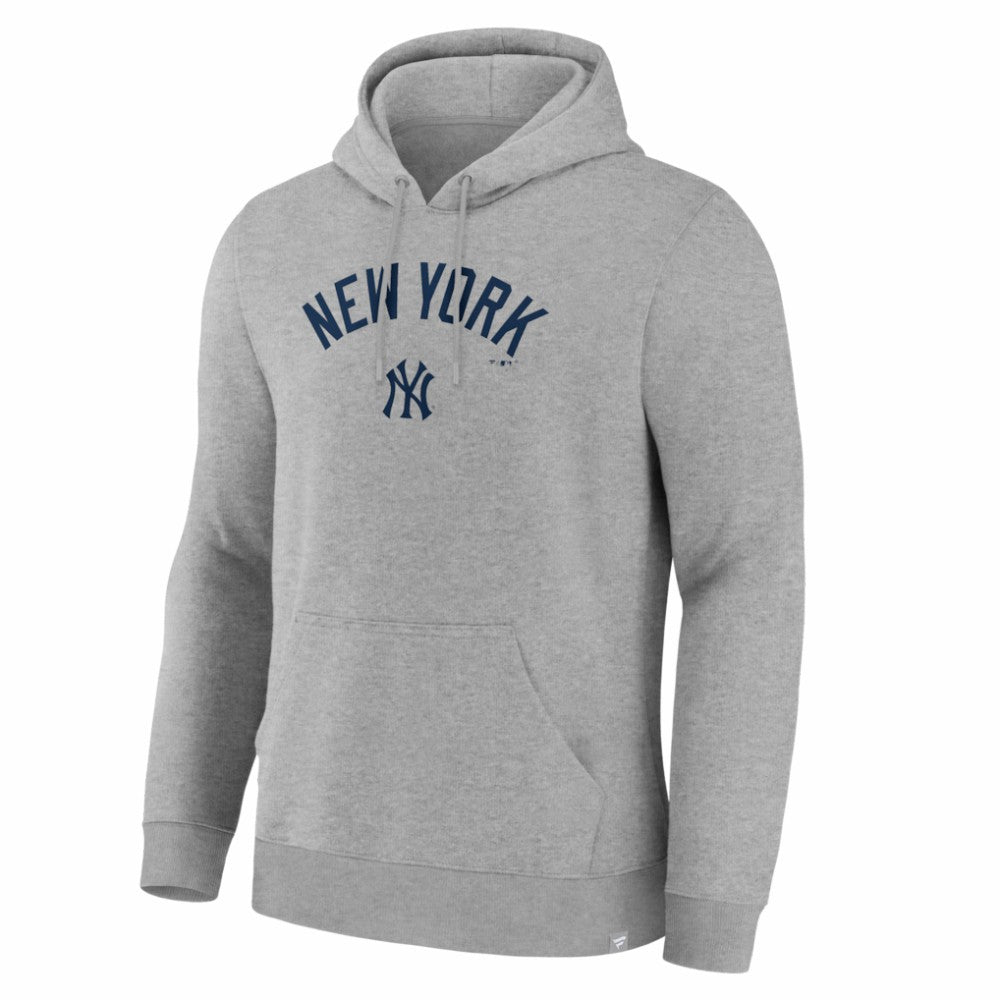 New York Yankees Fanatics Lock-Up Legacy Hoodie - Heather Gray Hoodies