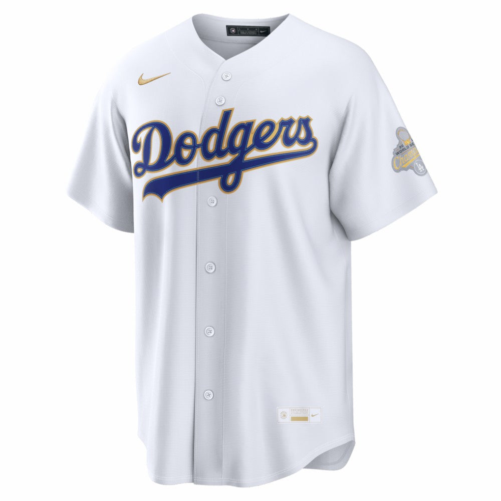 Los Angeles Dodgers Nike 2026 Gold Collection Stadium Jersey - White Jerseys