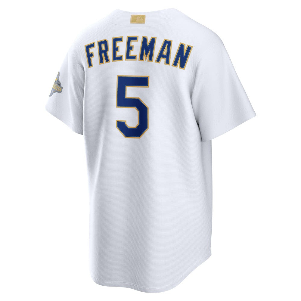 Freddie Freeman Los Angeles Dodgers Nike 2026 Gold Collection Stadium Jersey - White Jerseys