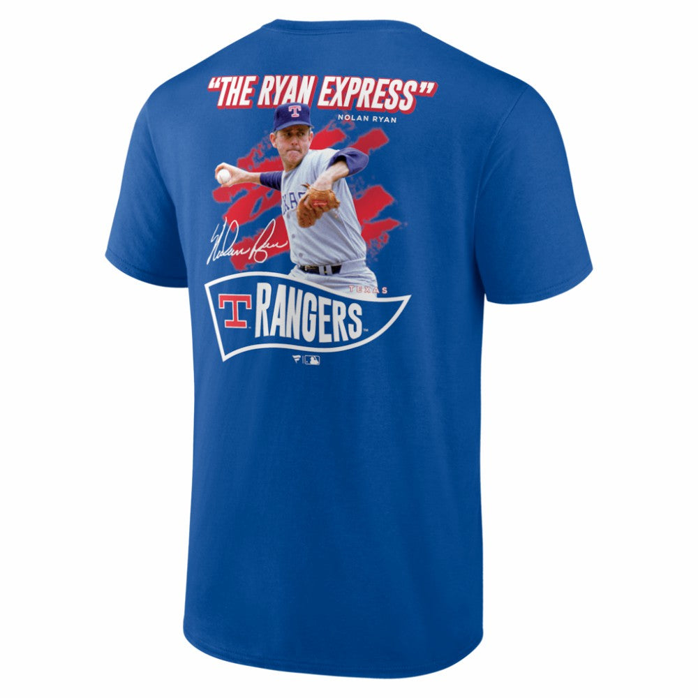 Nolan Ryan Texas Rangers Fanatics Retired Player Nickname Name & Number T-Shirt - Deep Royal T-shirts