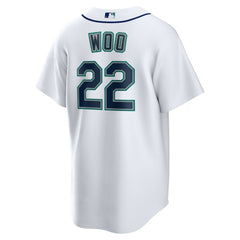 Bryan Woo Seattle Mariners Nike Home Replica Jersey - White Jerseys