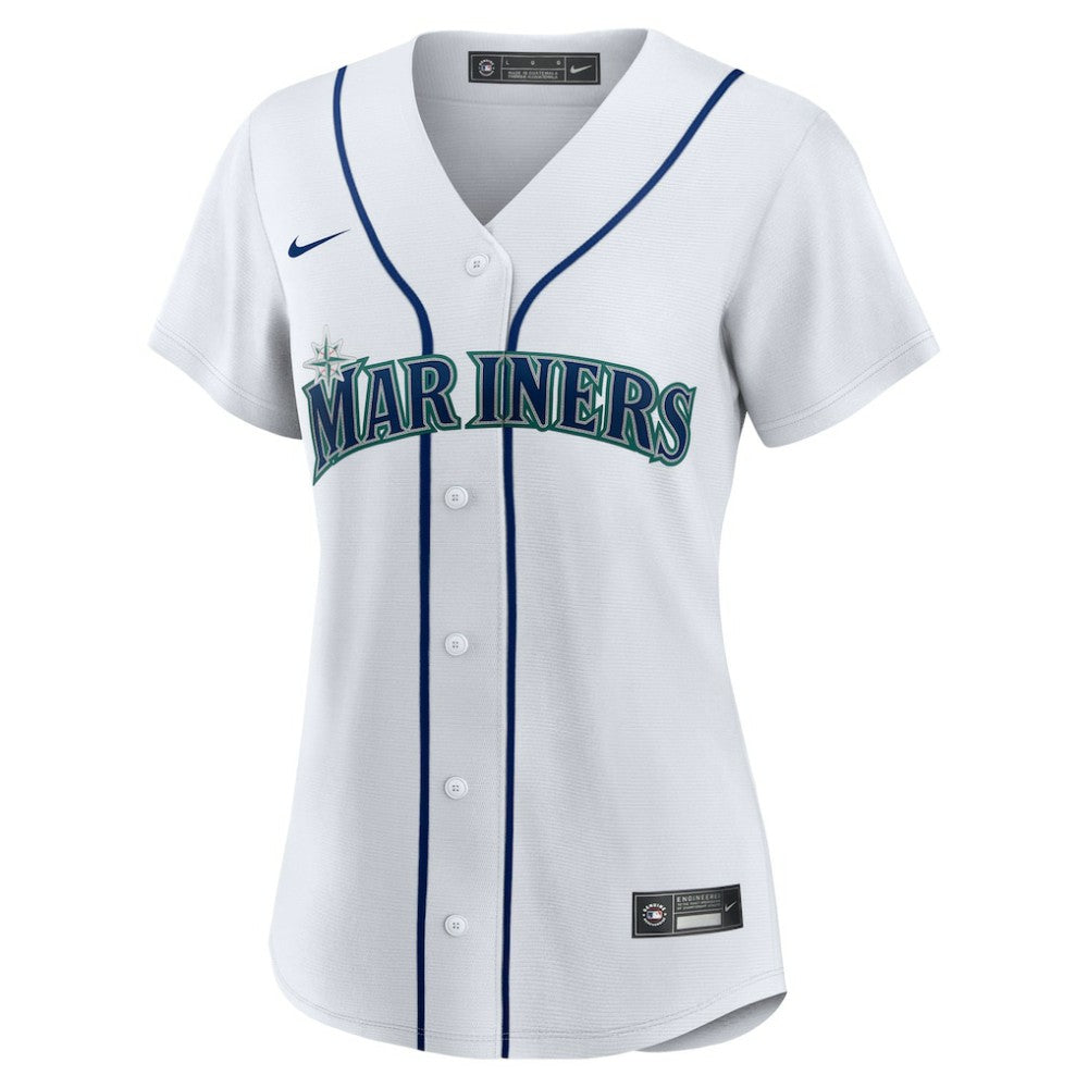 Bryan Woo Seattle Mariners Nike Women's Home Replica Jersey - White Jerseys