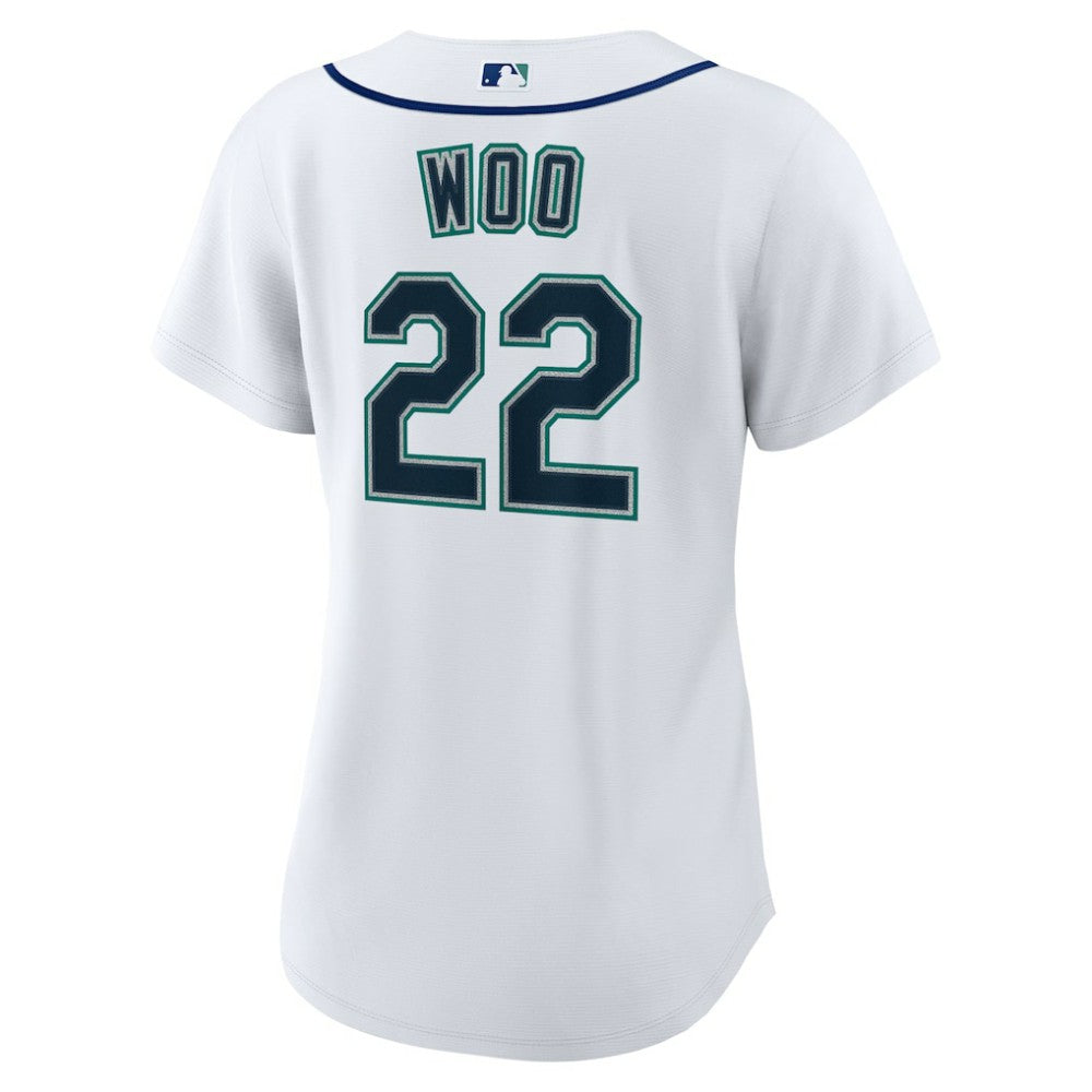 Bryan Woo Seattle Mariners Nike Women's Home Replica Jersey - White Jerseys